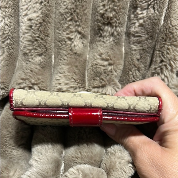Celine Tan and Red Wallets with Monogram Pattern - Picture 4 of 11